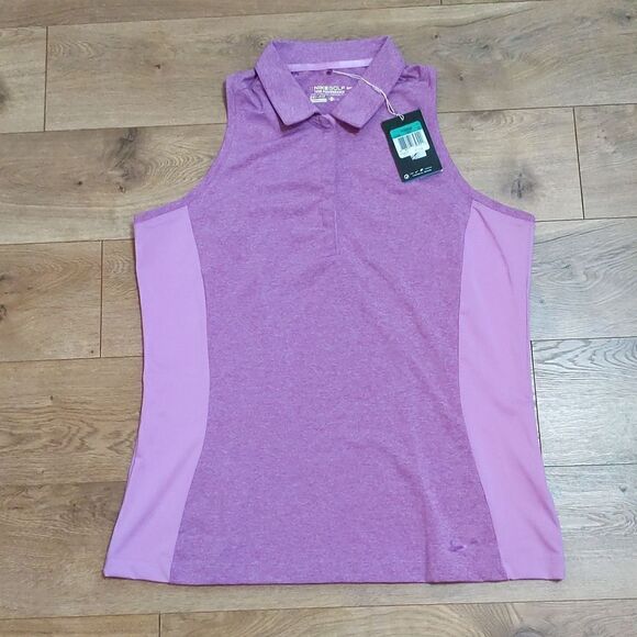 Nike Golf Dri fit Tour Performance Sleeveless Collared Tank Top XL NWT - Picture 1 of 7